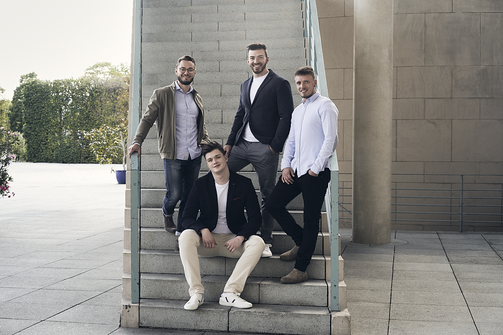 DocEstate-Team Christoph Schmidt, Jona Sprinkmeier, Jerome Sprinkmeier und Philipp Sholz: das Team von Docestate.